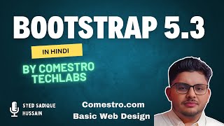 Responsive Design using Bootstrap 53 Hindi  Clone design basic  Part 7 [upl. by Aehcim]