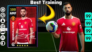 How To Train Free Fernandes In Efootball 2025  Bruno max level training in efootball efootball [upl. by Norwood846]