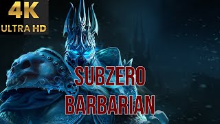 One build to Shatter them all Subzero Barbarian Guide Diablo 2 Ressurected 4K Ultra HD [upl. by Akcira]