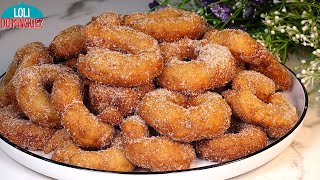 BUÑUELOS FÁCILES DE MANZANA Muy tiernos jugosos y sabrosos así quedan estos deliciosos buñuelos [upl. by Arde235]