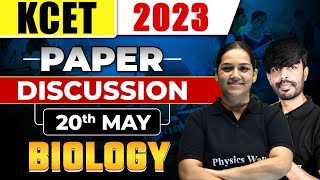 KCET 2023 BIOLOGY Paper Analysis  Discussion Along with Answer Keys 🔥🔥 [upl. by Necyrb336]