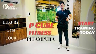 New luxury gym tour Pitampura 😍✨ PCube Fitness Lok vihar Pitampura🔥 [upl. by Gustin116]