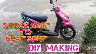 Stock Seat to Flat Seat  DIY MAKING  Mio Sporty [upl. by Julee]