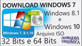 Como Baixar a ISO Original Windows 7 Windows 81 e Windows 10 [upl. by Marilin176]