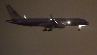 HD American Airlines 757200 Night Landing LAX from DCA [upl. by Osterhus596]