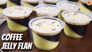 Coffee Jelly Flan  How to Make Coffee Jelly Flan  Mortar and Pastry [upl. by Rahmann]