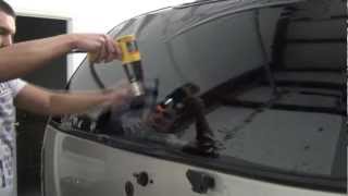 How To Tint An SUV Rear Hatch Window  PART 1 [upl. by Nyrok113]