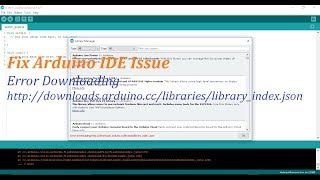 How To Fix Arduino IDE Additional Library Installation Error [upl. by Arocal549]