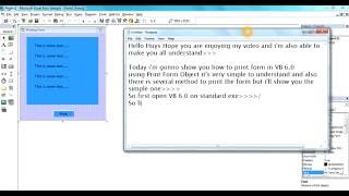 Printing form in VB 60 [upl. by Dilan165]