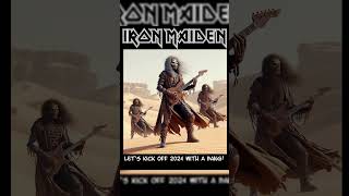 aiart ironmaiden  Wishing all of you an epic 2024—may it rock harder than ever Up the Irons [upl. by Radloff810]