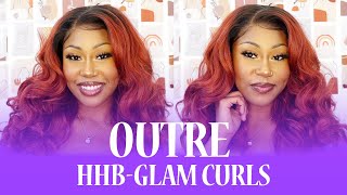 Outre 5x5 Lace 100 Human Hair Blend Glueless HD Lace Front Wig  HHBGLAM CURLS 24 EBONYLINECOM [upl. by Courtnay370]