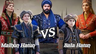 Comparision Between Malhun Hatun amp Bala Hatun Real Historical Fatcs kurulusosman [upl. by Arret]