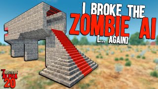 7 Days to Die I Broke the ZOMBIE AI AGAIN  KILLING CORRIDOR Horde Base for Alpha 20 Stable [upl. by Thessa]