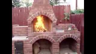 Gratar de gradina din caramida zilele 67  Brick BBQ day 67 [upl. by Yanal]