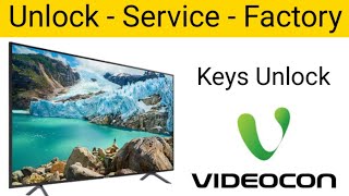 How to Factory Settings And Keys Unlock on Videocon LCD TV  Factory Settings and service Menu Open [upl. by Eissolf113]