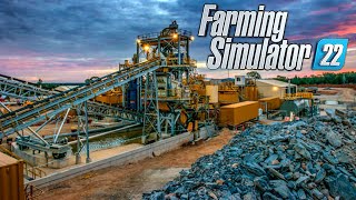 Extracting GOLD with big construction vehicles  Farming Simulator 22 [upl. by Zsuedat]