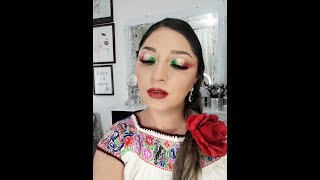 Tutorial Maquillaje Patrio Mexicano [upl. by Thornie]