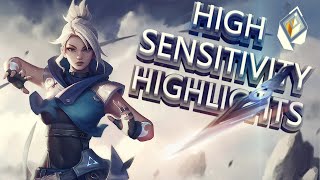 VALORANT highlights High Sensitivity Best Plays [upl. by Silvers]