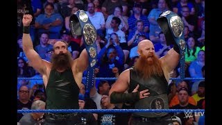 WWE SmackDown Tag Team ChampionshipBludgeon Brothers vs Luke Gallows amp Karl Anderson  20180619 [upl. by Wilkie332]