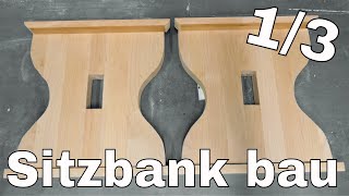 Eine BANK aus HOLZ selber bauen  Sitzbank selber bauen 1 [upl. by Eintruoc861]