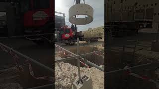 CONSTRUCTION Manhole precast installation pinoyvloggers [upl. by Seed230]