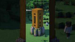 Minecraft  Small Taiga Tower TimeLapse  shorts [upl. by Etti519]