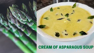 Cream of Asparagus Soup  EASY Homemade Soup Recipe Great for Winter [upl. by Pet]