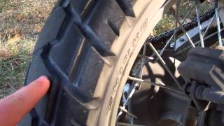 Dual Sport Tires TCK80 and Shinko 705 [upl. by Ilak]