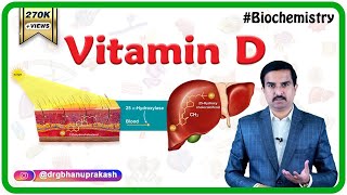 Vitamin D calciferol Sources Synthesis Metabolism Functions Deficiency  Usmle biochemistry [upl. by Pittman]