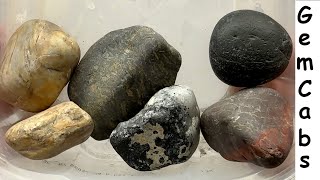 Miscellaneous River Rocks from Yard Landscaping Cut Open Out of Curiosity 11 11 24 [upl. by Dahlstrom]