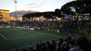 tifo Juve stabia Lecce curva sud Diffidato non mollare [upl. by Yemorej]