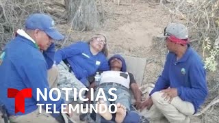 Rescate de migrante al borde de la muerte en el desierto de Arizona  Noticias Telemundo [upl. by Ynoble391]