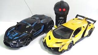 Unboxing RC Car  Lamborghini vs Ferrari vs [upl. by Ynez754]