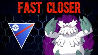 FAST CLOSER SHADOW ABOMASNOW  GREAT LEAGUE POKEMON GO [upl. by Ayaj623]