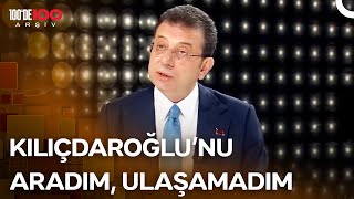 Ekrem İmamoğlundan Kılıçdaroğlu Çıkışı  Az Önce Konuştum [upl. by Dunseath]