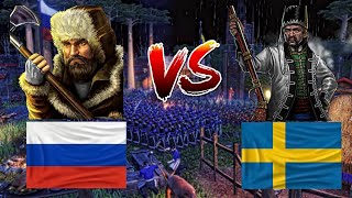 Strelet vs Pandour full upgrade battle  same pop vs same resources  age of empires 3 DE [upl. by Retsel916]