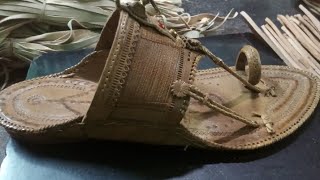 Kolhapuri Chappal Making Process in Indiakolhapurichappal desileather kolhapur [upl. by Borries446]