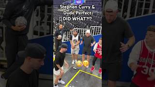 Stephen Curry and Dude Perfect Take on The Crystal Ball Challenge  shorts [upl. by Anaihk]