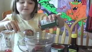 Two Kids Cooking TV Zombie Fingers with Blood Sauce [upl. by Mellins]