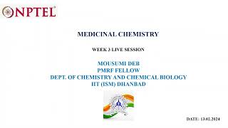 Week 3 noc24cy17 Medicinal Chemistry [upl. by Assel]