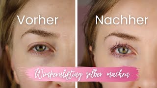 Wimpernlifting selbermachen  Amalia Cosmetics Review  MachMalRosa [upl. by Yorgos]