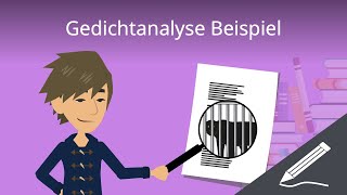 Gedichtanalyse Beispiel  einfach erklärt [upl. by Yenor]