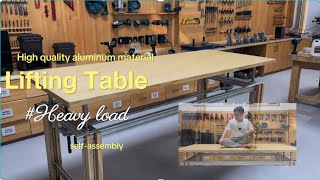 Selfassembly aluminum selflifting table [upl. by Eselrahc]