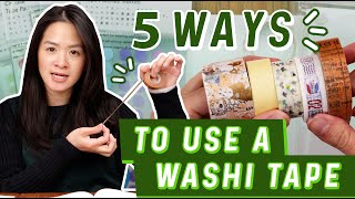 5 Ways to Use Washi Tape [upl. by Aibat]