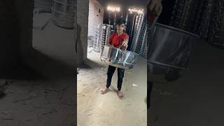 Stainless steel Big Tub making Process shorts utensils amazing [upl. by Enineg687]