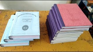 Book Binding  How to make Book Binding Easy  Easy method Book Bindings [upl. by Nairred786]