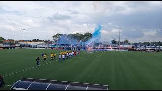 Sfeeractie SDVBsupporters voor aftrap finale tegen SV Nootdorp [upl. by Trebleht]