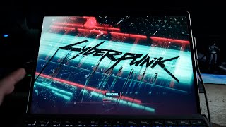 Surface Pro 11 Gaming  Cyberpunk 2077 gameplay and benchmark [upl. by Alyled770]