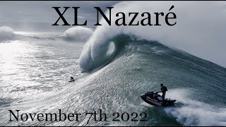 Big Nazaré  November 7th 2022  crazy drone footage  Lucas Chianca Nic Von Rupp and more [upl. by Renard]