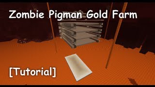 Zombie Pigman Gold Farm Tutorial [upl. by Notsek]